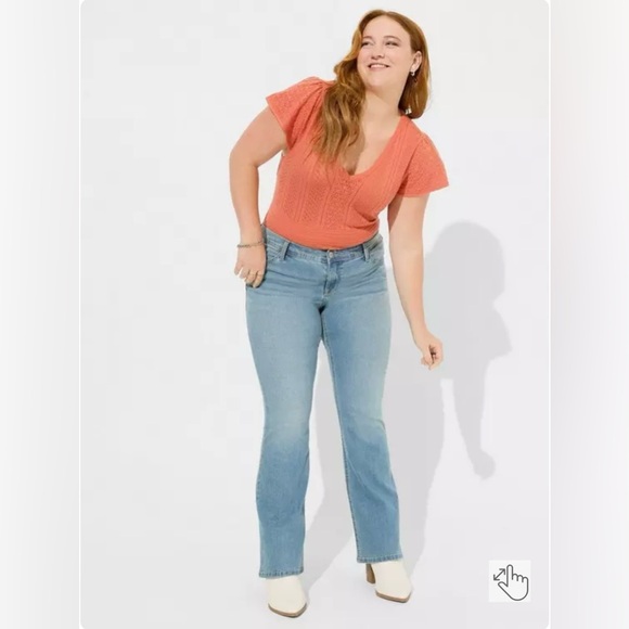 Torrid Everyday Soft Pullover Pointelle Sweater. NWOT. - Picture 2 of 7